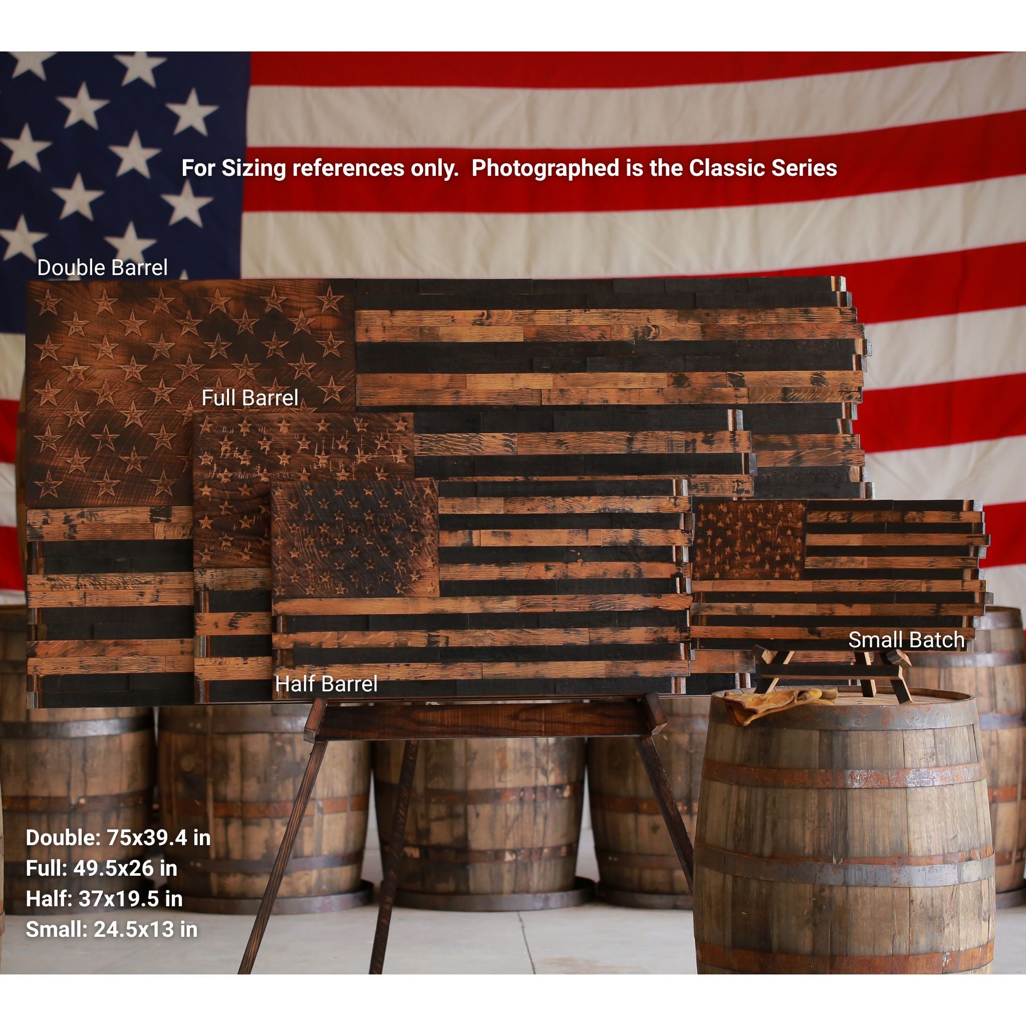 Old Glory Full Barrel (49.5"x 26")