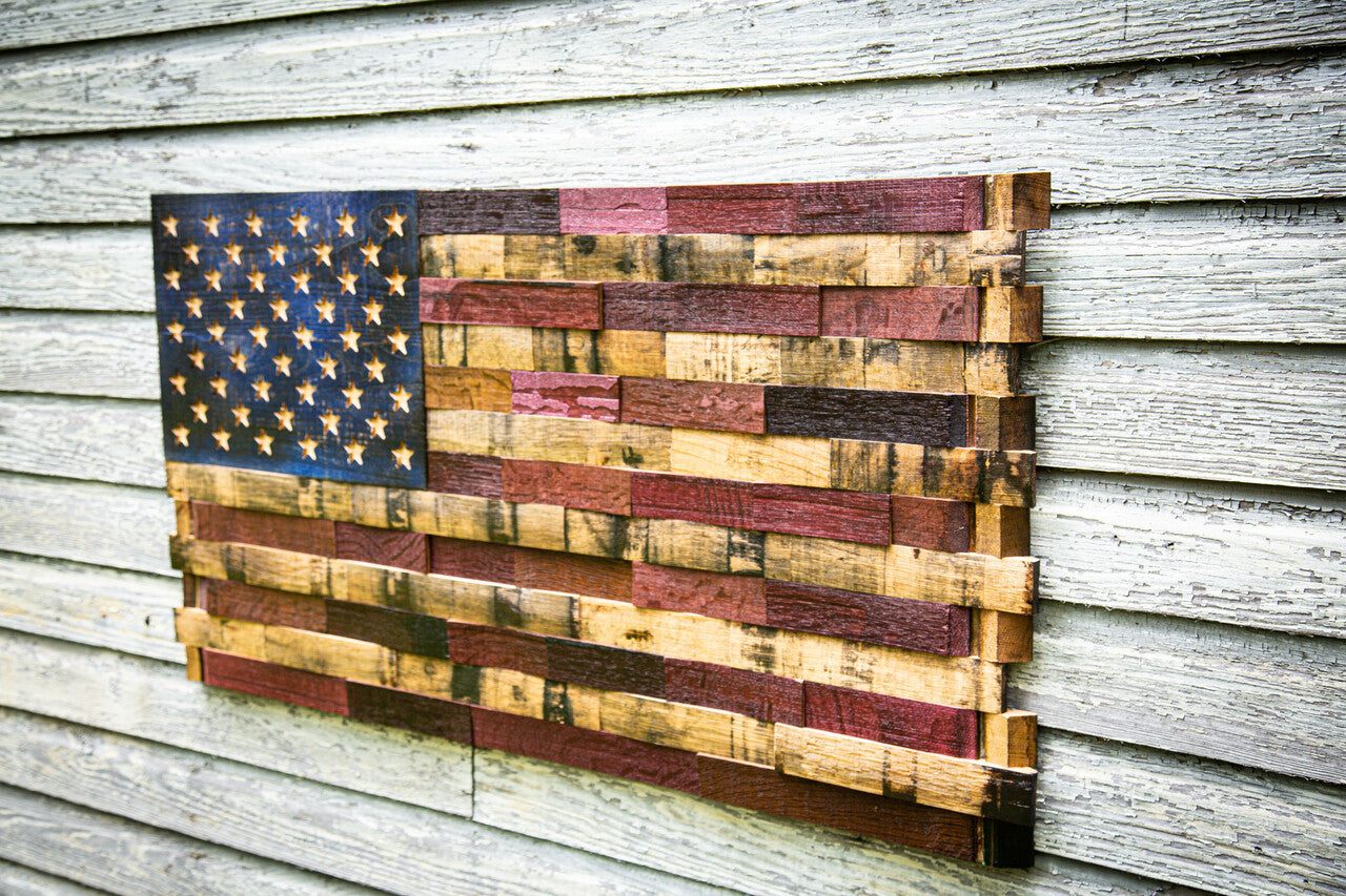 The Old Glory Full Barrel Heritage Flag