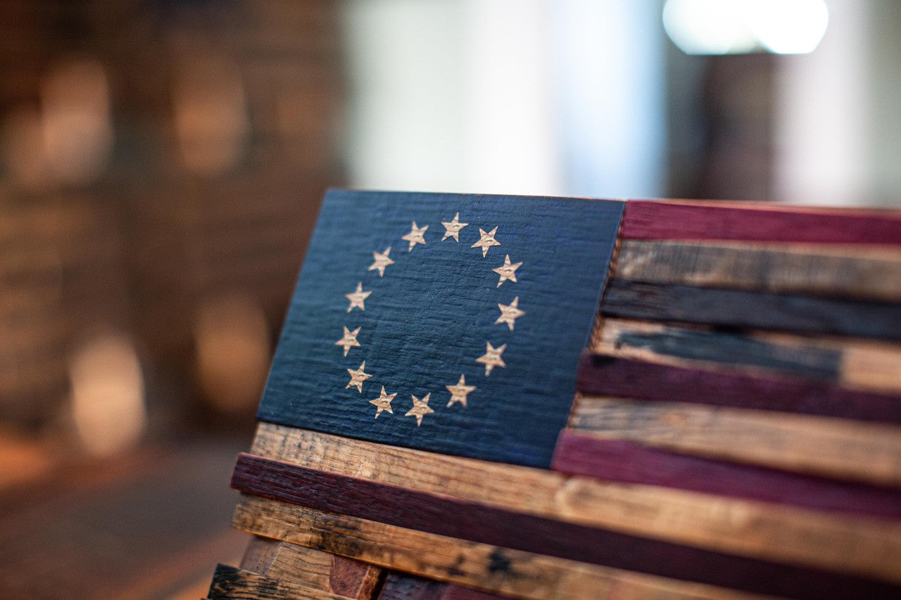 Old Glory Betsy Ross Cask (12"x6")