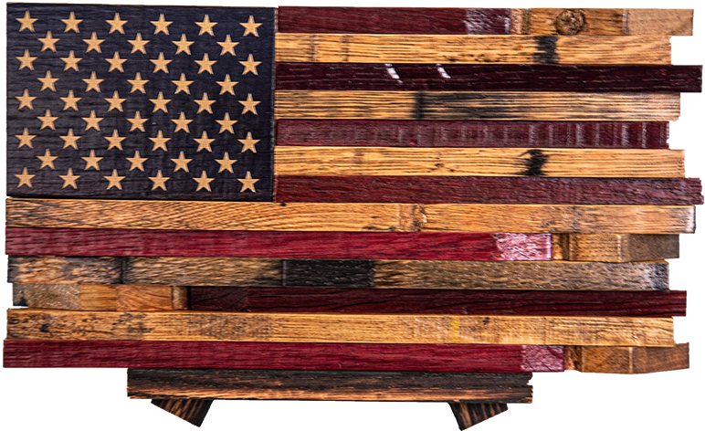 Old Glory Cask (12"x 6")