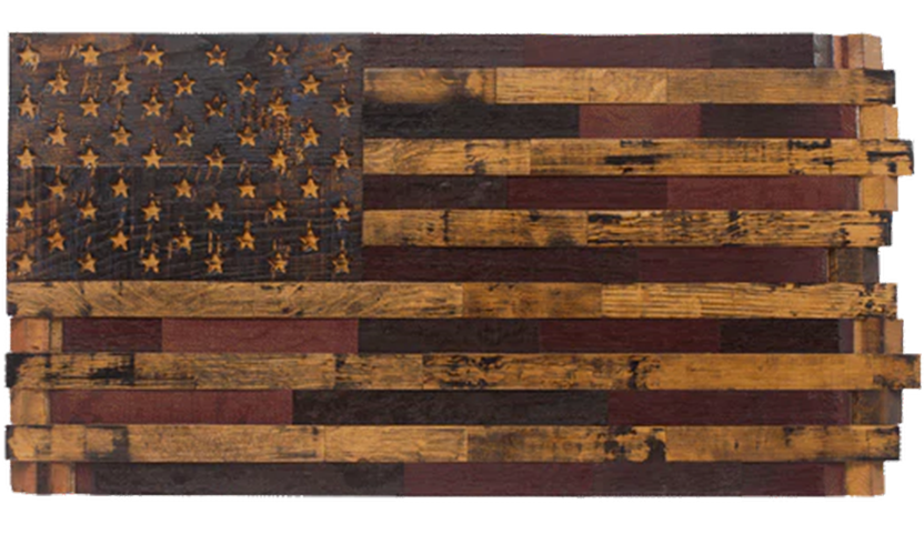 Old Glory Half Barrel (37" x 19.5")