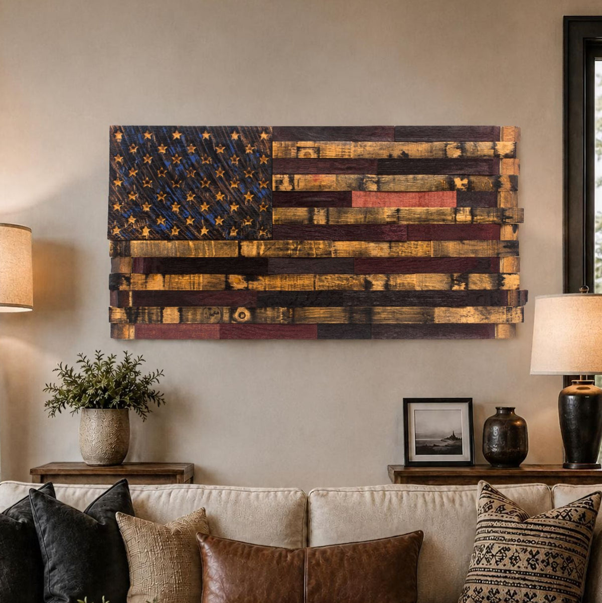 Old Glory Full Barrel (49.5"x 26")