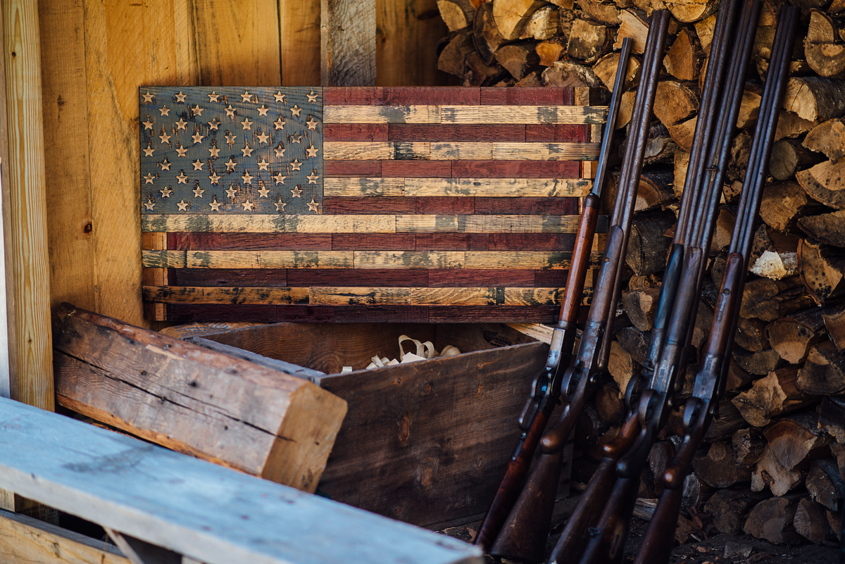 Old Glory Half Barrel (37" x 19.5")