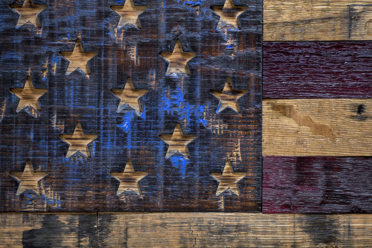 Old Glory Half Barrel (37" x 19.5")