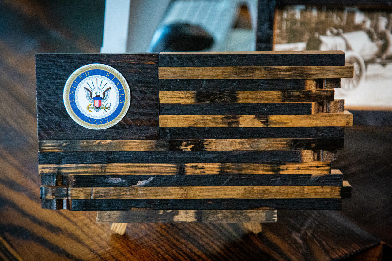 The Navy Crest Cask
