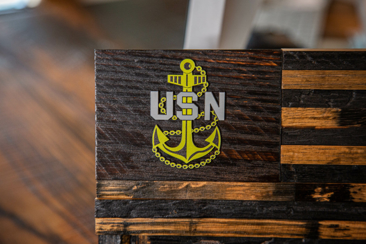The Navy Logo Cask