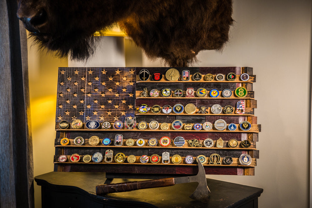The Old Glory Coin Holder Half Barrel