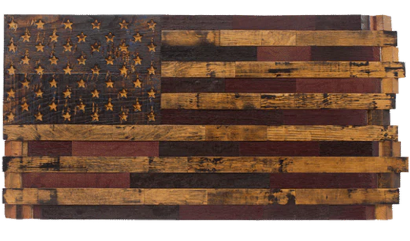 Old Glory Half Barrel (37" x 19.5")