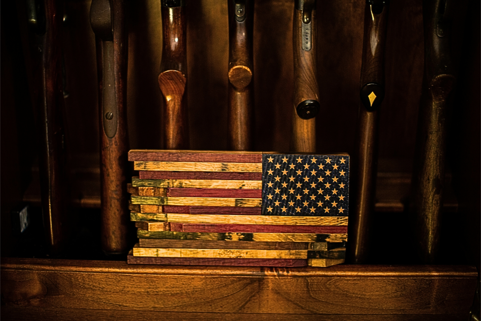 Defender Old Glory Cask (12"x 6")